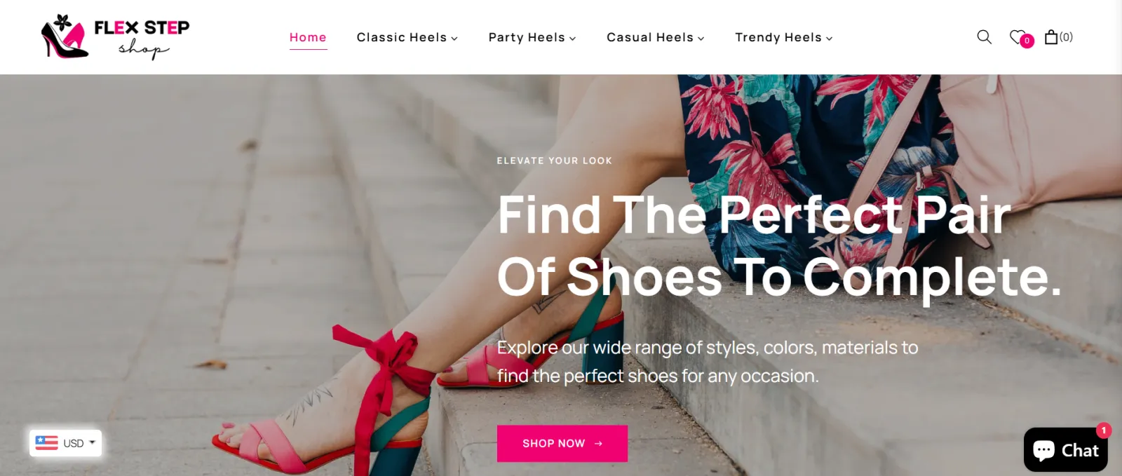 Exclusive tier storefront — Heels & Footwear