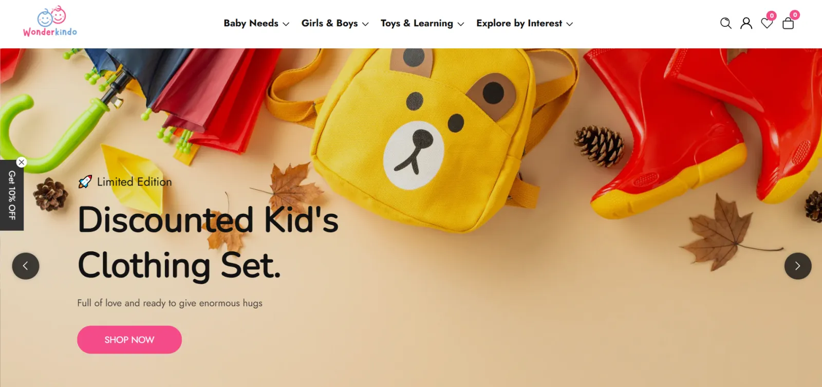 Starter tier storefront — Baby Store