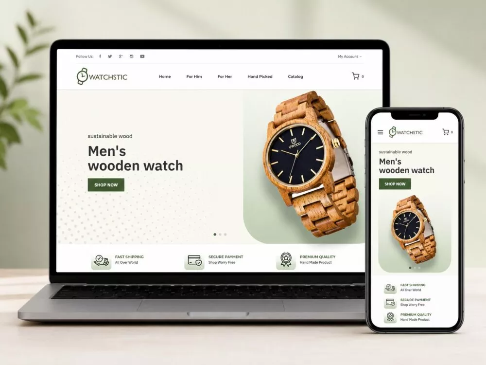 Wooden Watch Niche Starter Store