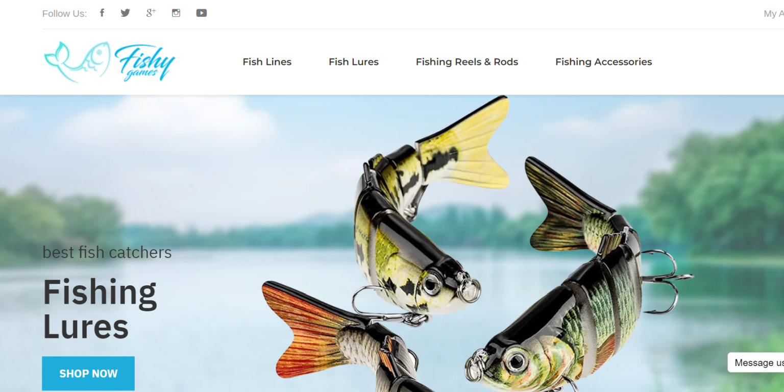 Fishing Accessories Starter Prebuilt Shopify Dropshipping Store