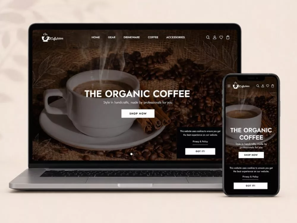 Ready-to-Launch Coffee Shopify Store · 50+ Specialty Coffee Accessories