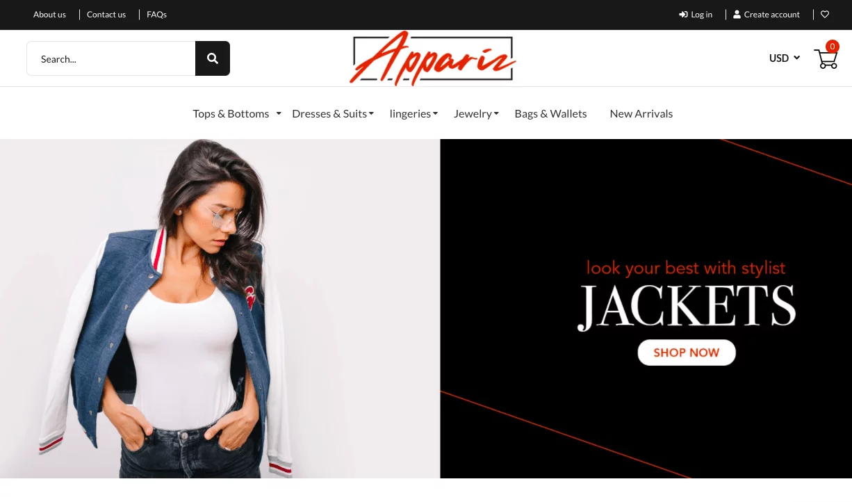 Appariz.com (US$ 1,250) – Fashion Niche Exclusive Store