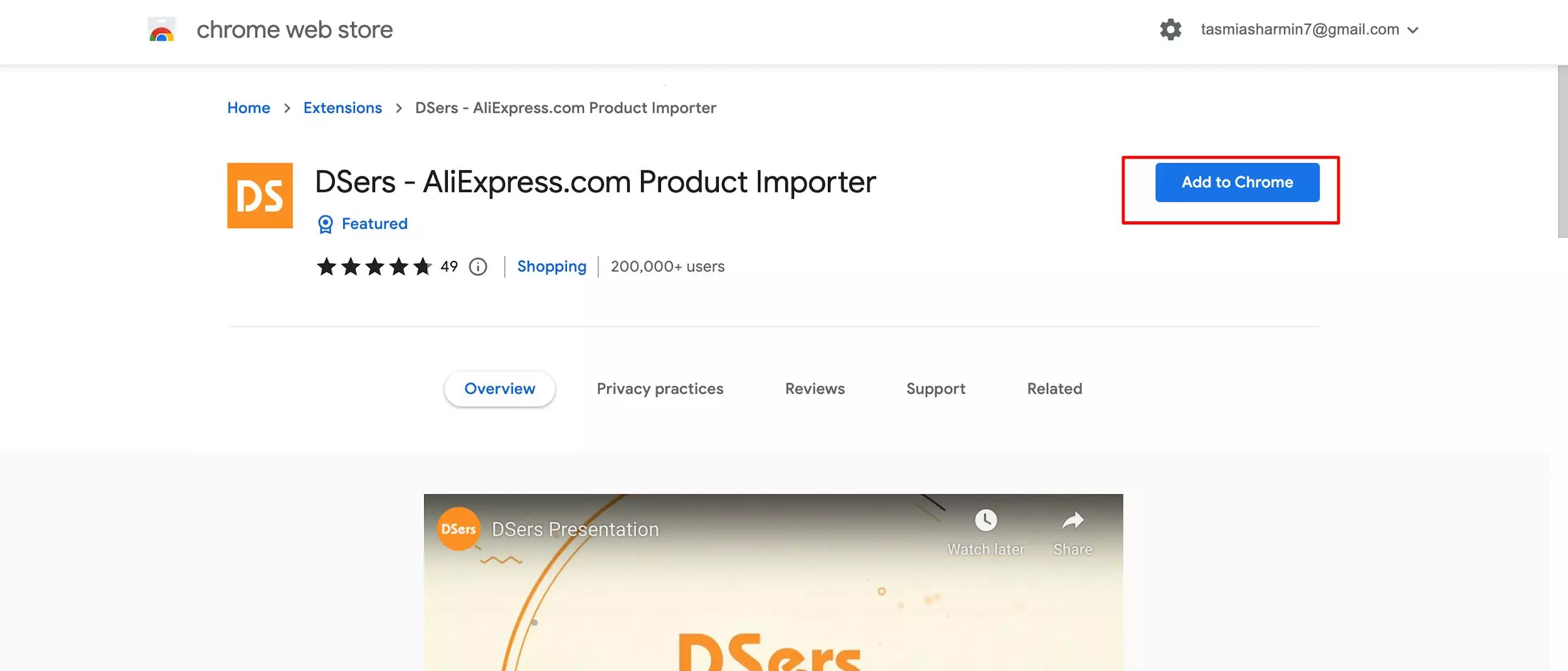 How to use DSers chrome extension?