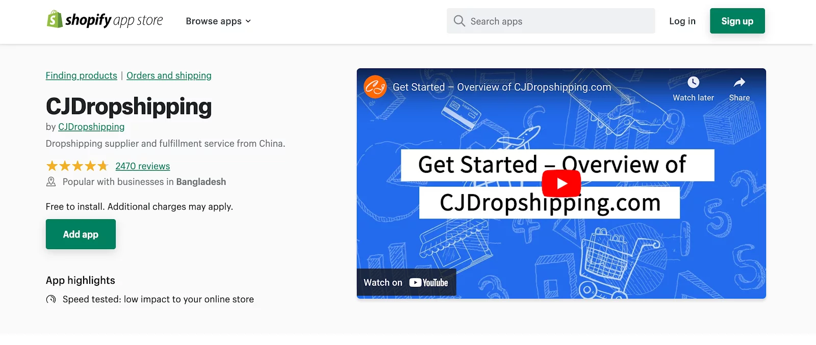 Shopify Apps for Dropshipping - CJDropshiping