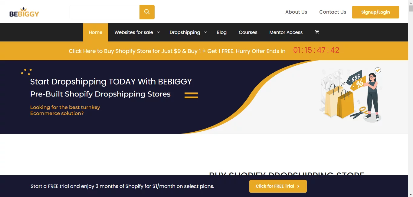 Exploring BeBiggy: Your Gateway to Prebuilt Shopify Stores