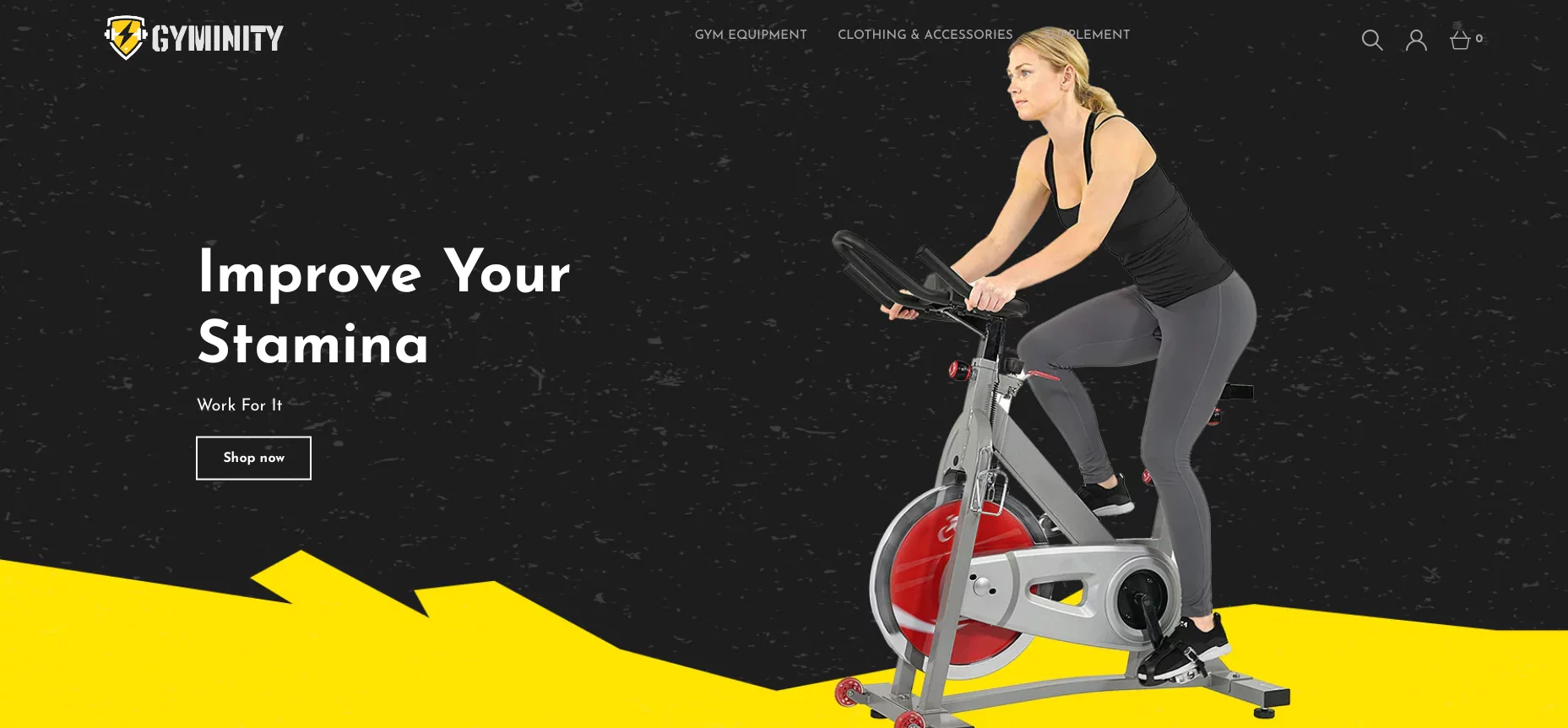 Gyminity: Gym Health and Fitness Shopify Starter Dropship E-commerce Website