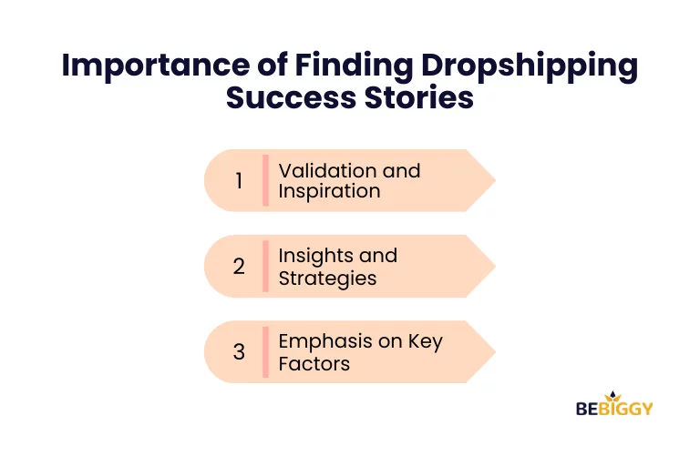 Importance of finding dropshipping success stories