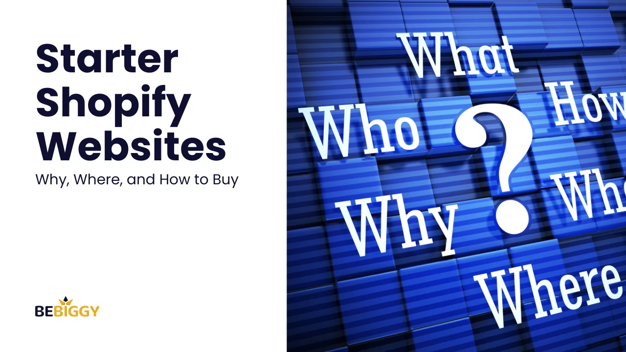 Starter Shopify Websites Why, Where, and How to Buy