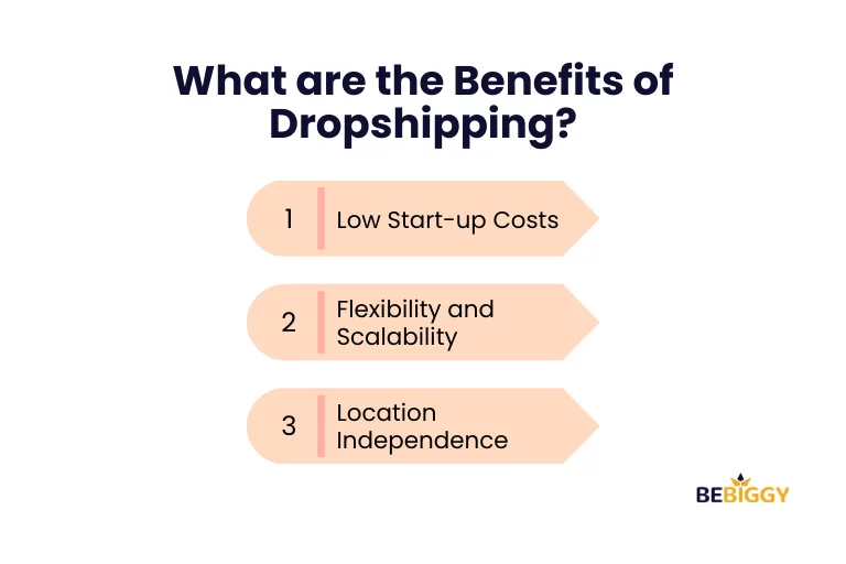 What are the benefits of dropshipping?