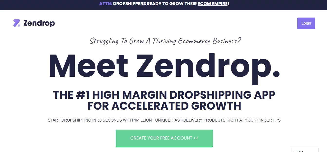 Shopify Dropshipping App 4: Zendrop