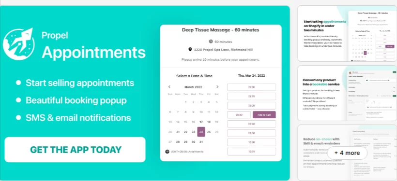 Shopify Social Media Apps: Appointment Booking App - Propel