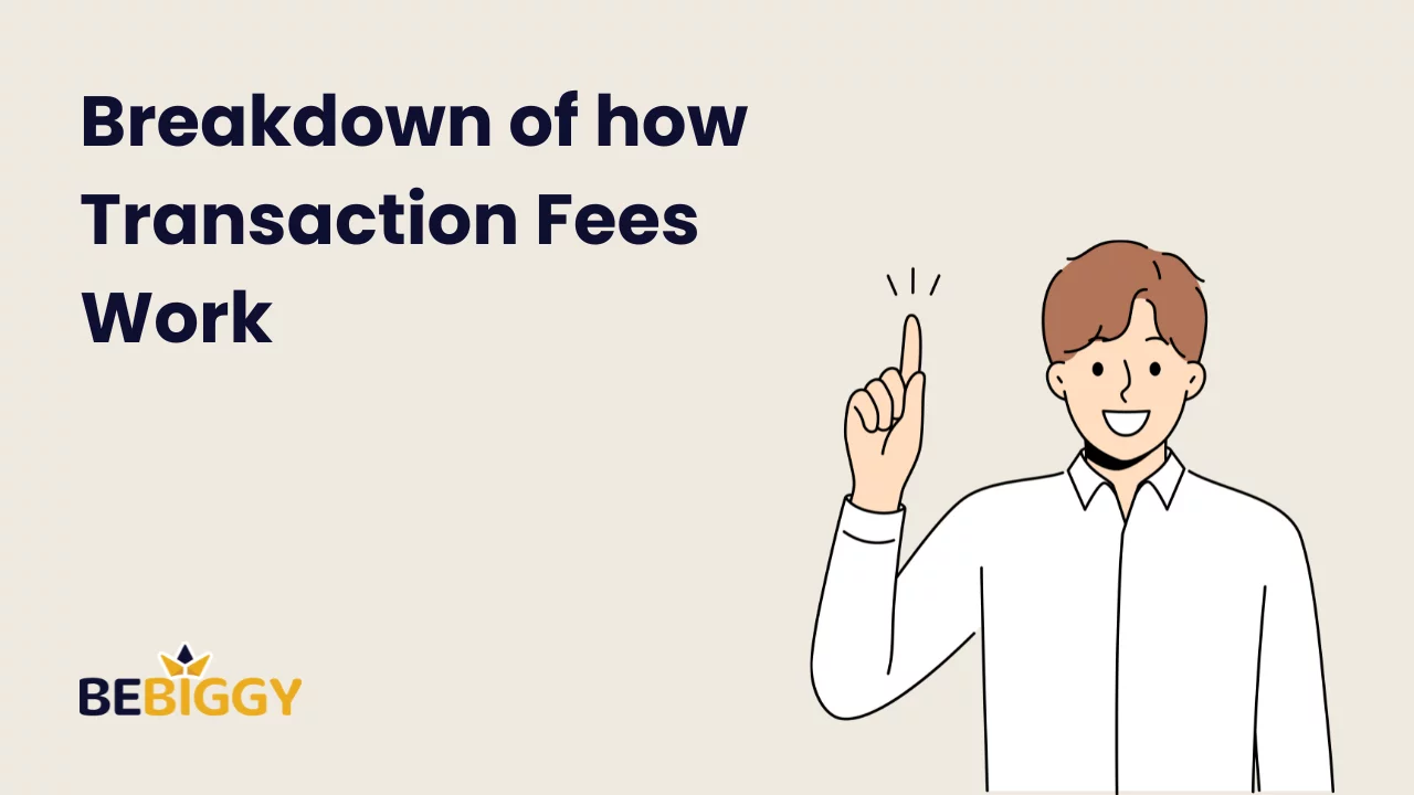Breakdown of how transaction fees work