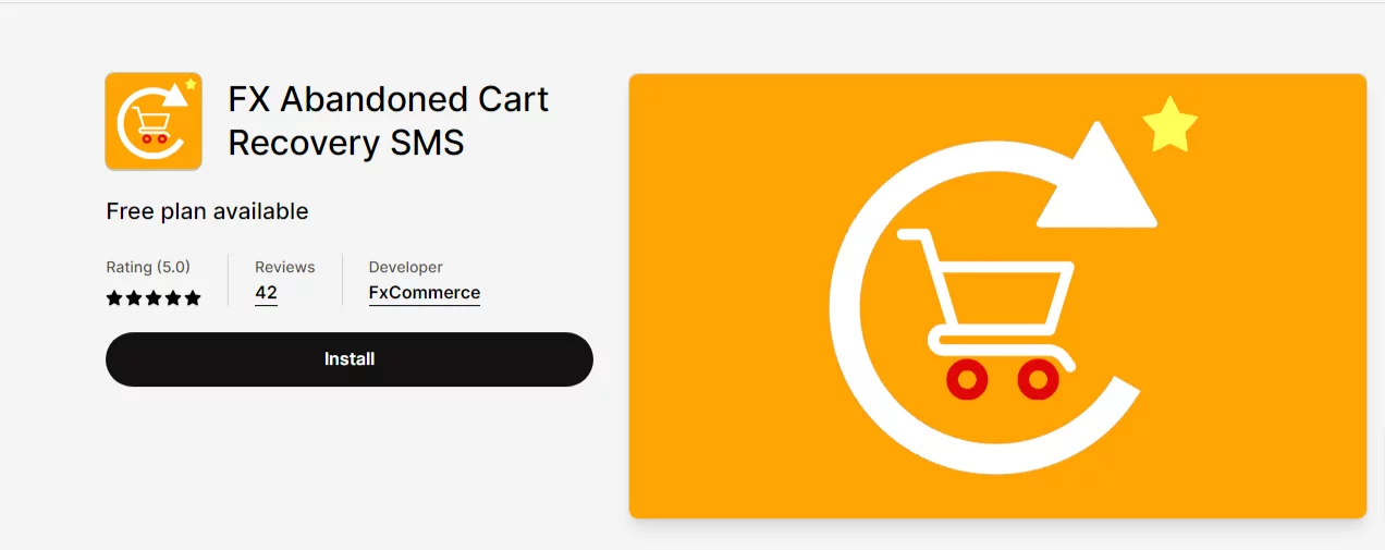 FX Abandoned Cart Recovery SMS: The Best Shopify App for Abandoned Cart Recovery