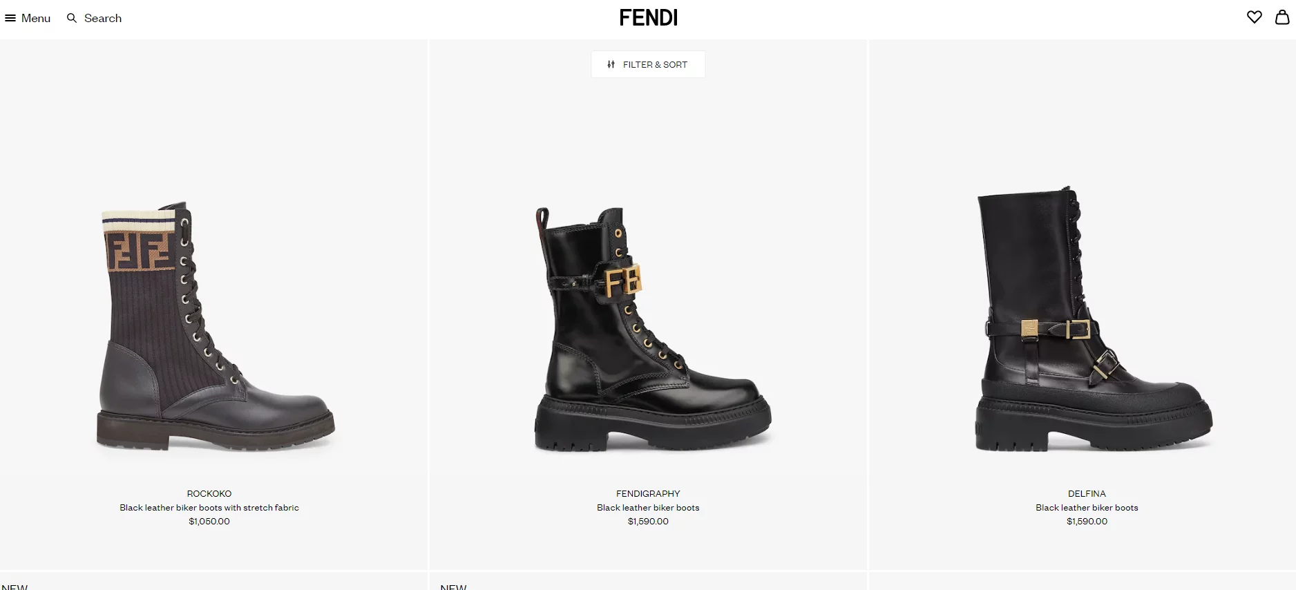 Fendi FF Logo Boots