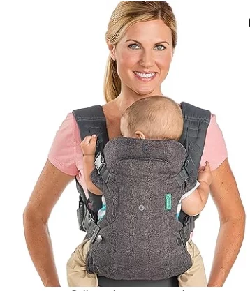 For babies, use the face-in and face-out front and back carry