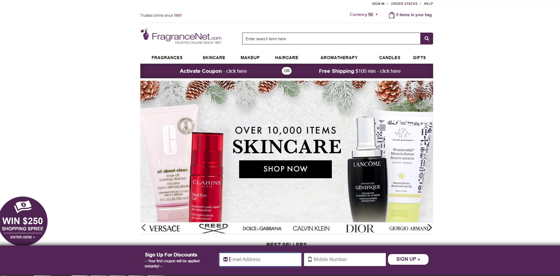 Best Hair Salon Dropshipping Suppliers 6: FragranceNet