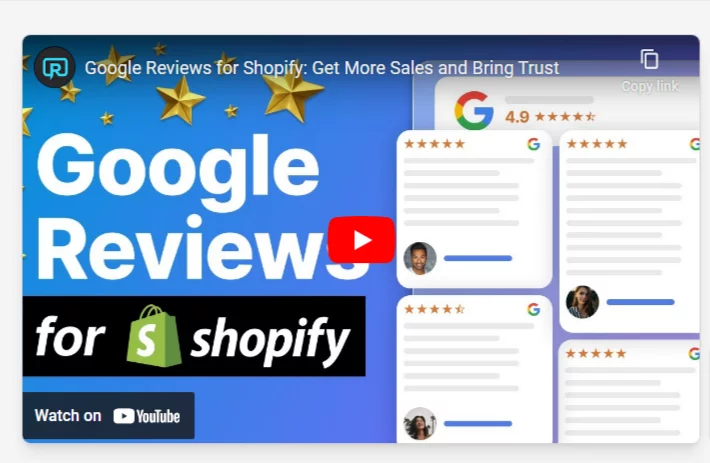 Best Shopify Review Apps: Google Reviews by Reputon