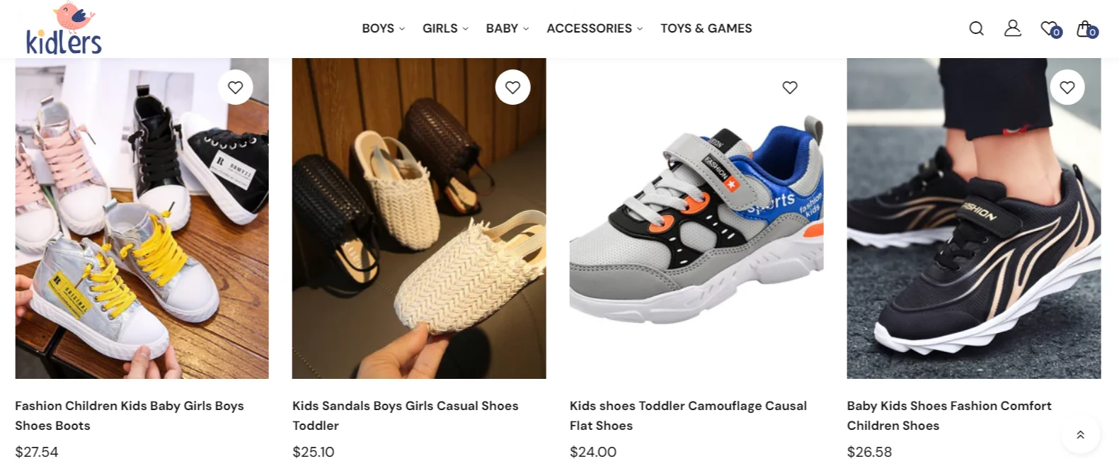 What are some winning products in the Turnkey Shopify Kidswear Stores?