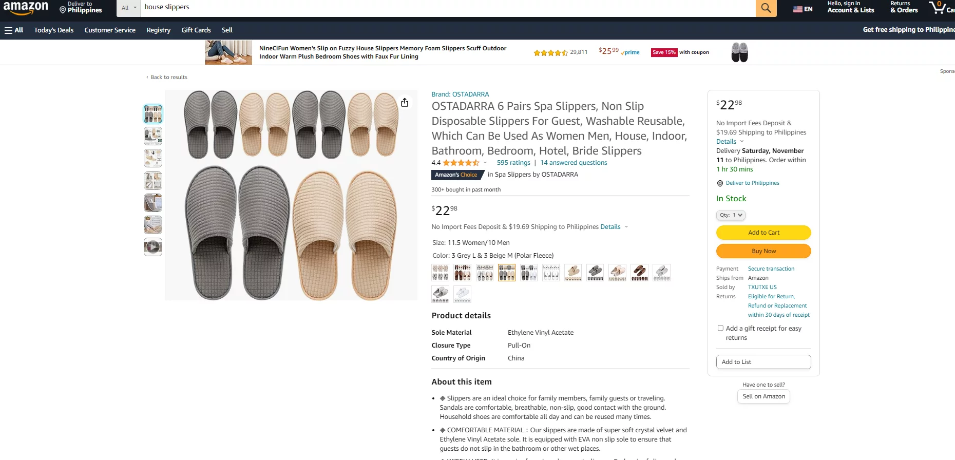 Best Shoes for Dropshipping 5: House Slippers