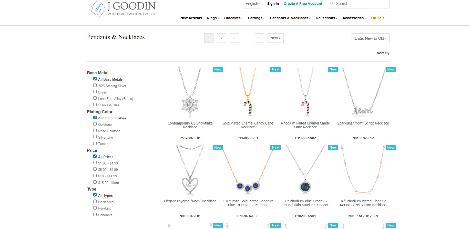 Best Jewelry Dropshipping Suppliers 5: J Goodin