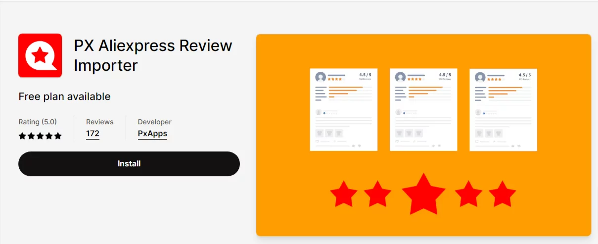 PX Aliexpress Review Importer: Best Shopify App for Aliexpress