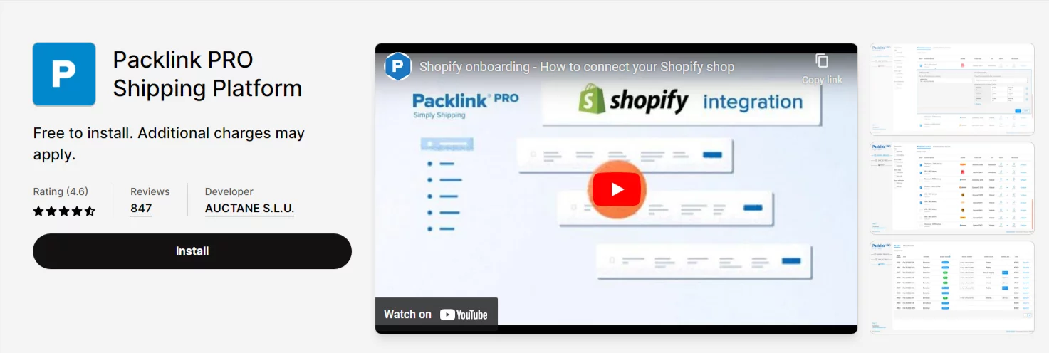 Packlink PRO Shipping Platform: Best Shopify Shipping Apps