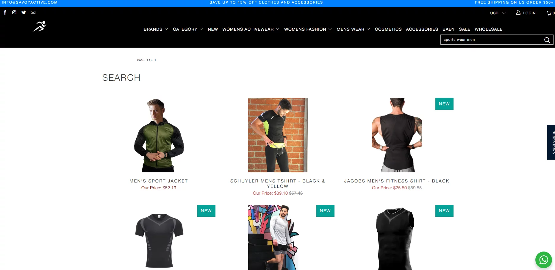 Best Gym Activewear Dropshipping Suppliers 2: Savoy Active