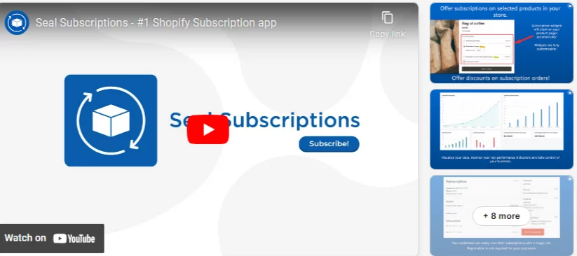 Seal Subscriptions App