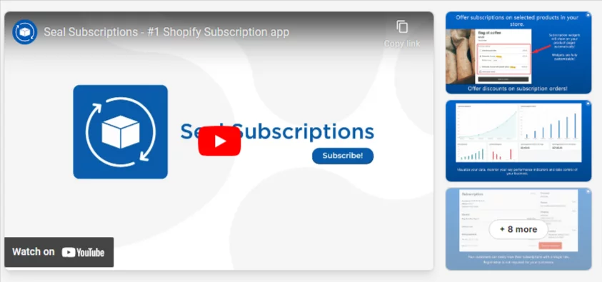 Seal Subscriptions App: Shopify Social Media Apps