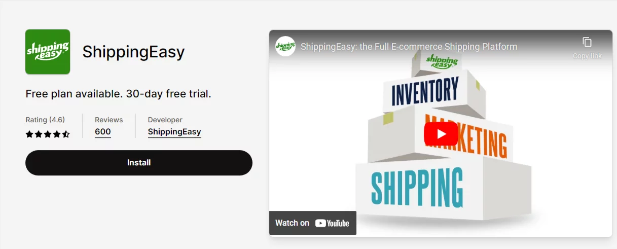 ShippingEasy: Best Shopify Shipping App