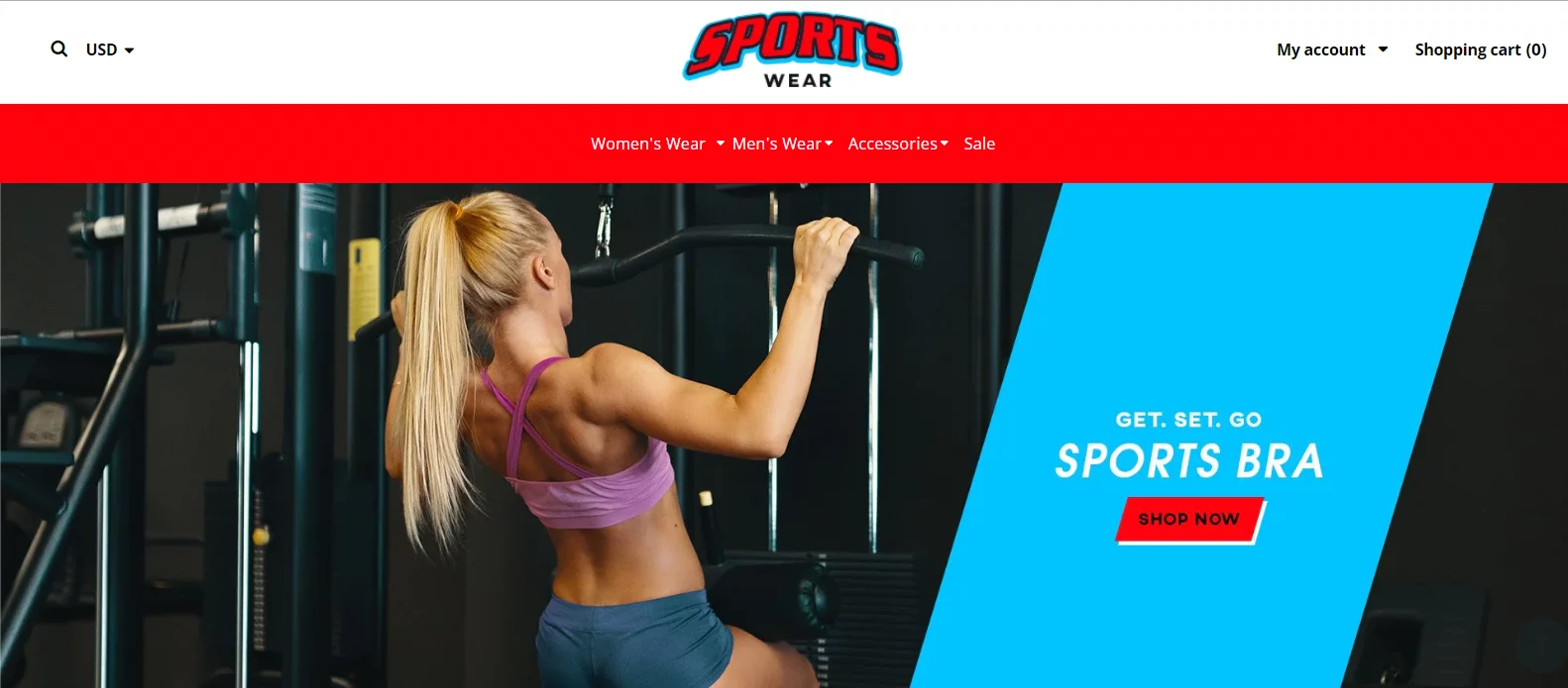 Premade Shopify Gym Activewear Store