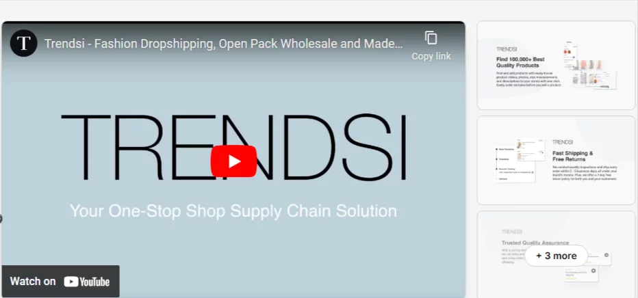 Shopify Apps for Dropshipping Clothing: Trendsi