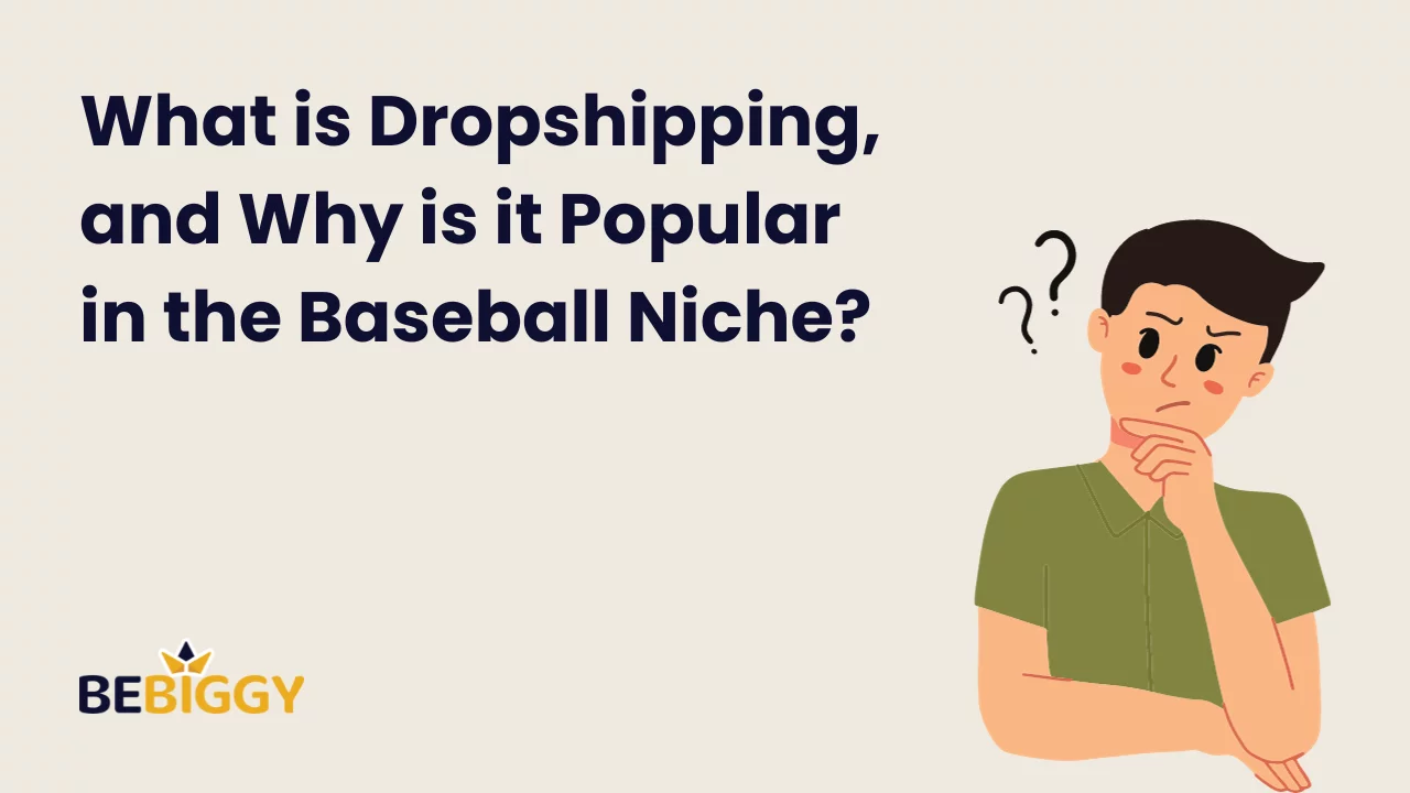 What is dropshipping, and why is it popular in the baseball niche?