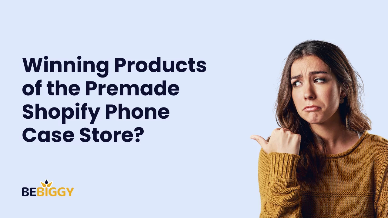 What are the winning products of the Premade Shopify Phone Case Store?