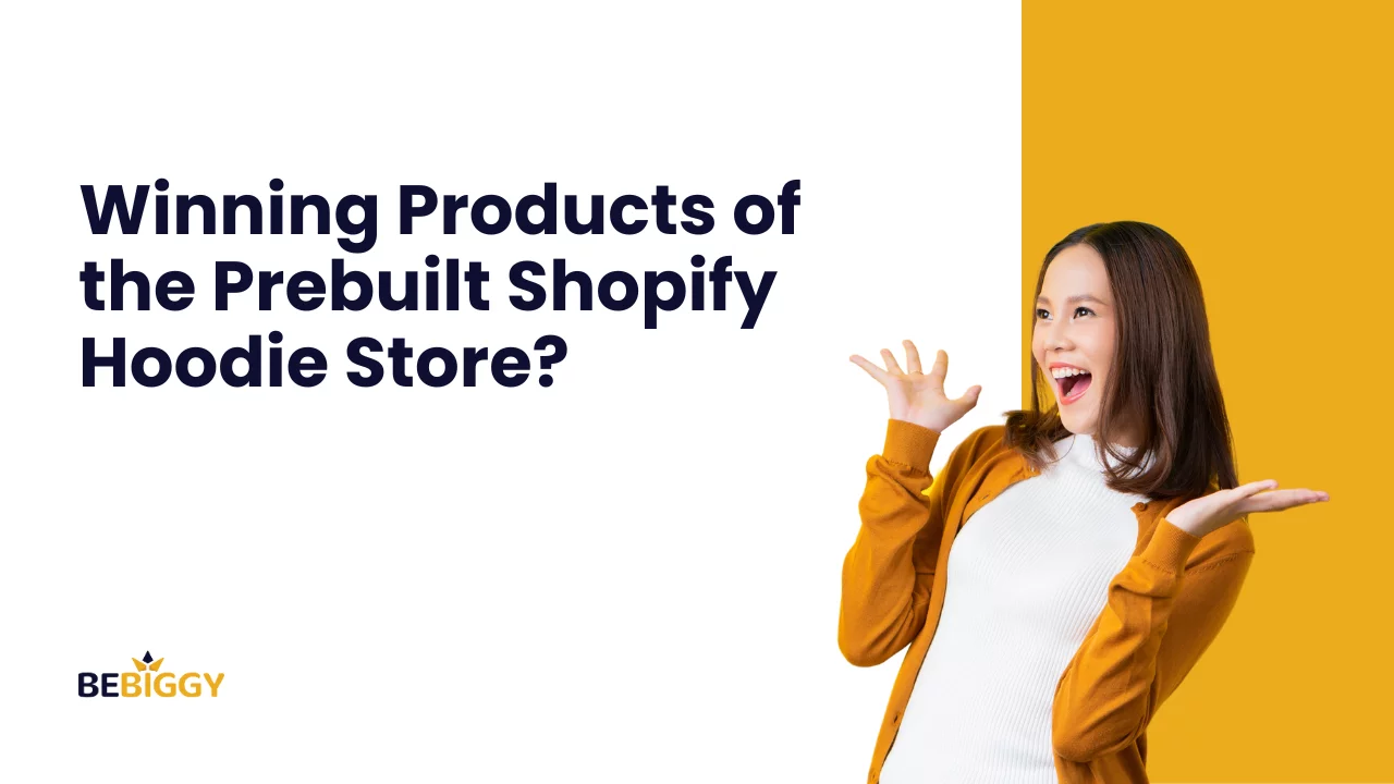 What are the winning products of the Prebuilt Shopify Hoodie Store?