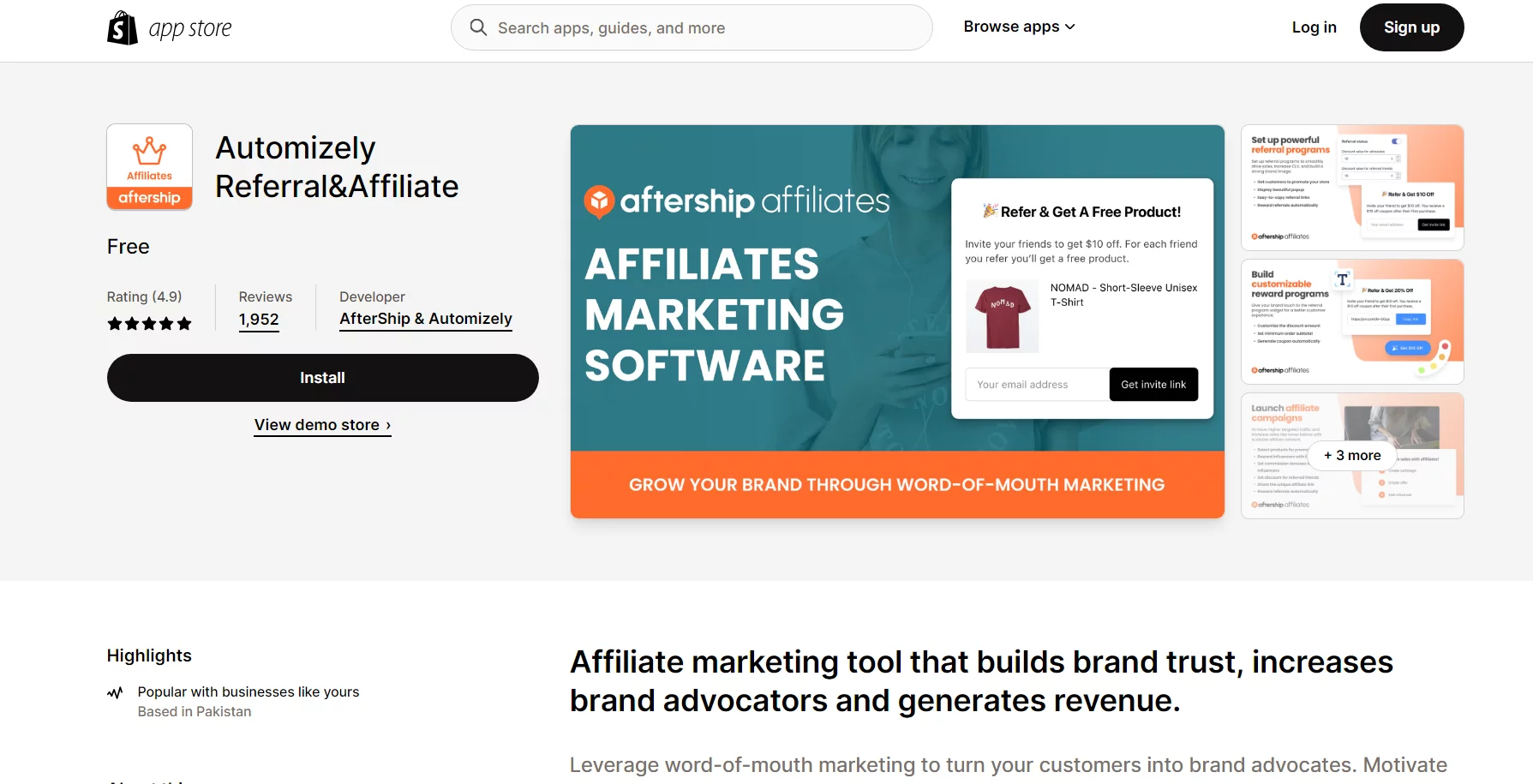 Best Shopify Referral Apps- Automizely Referral&Affiliate