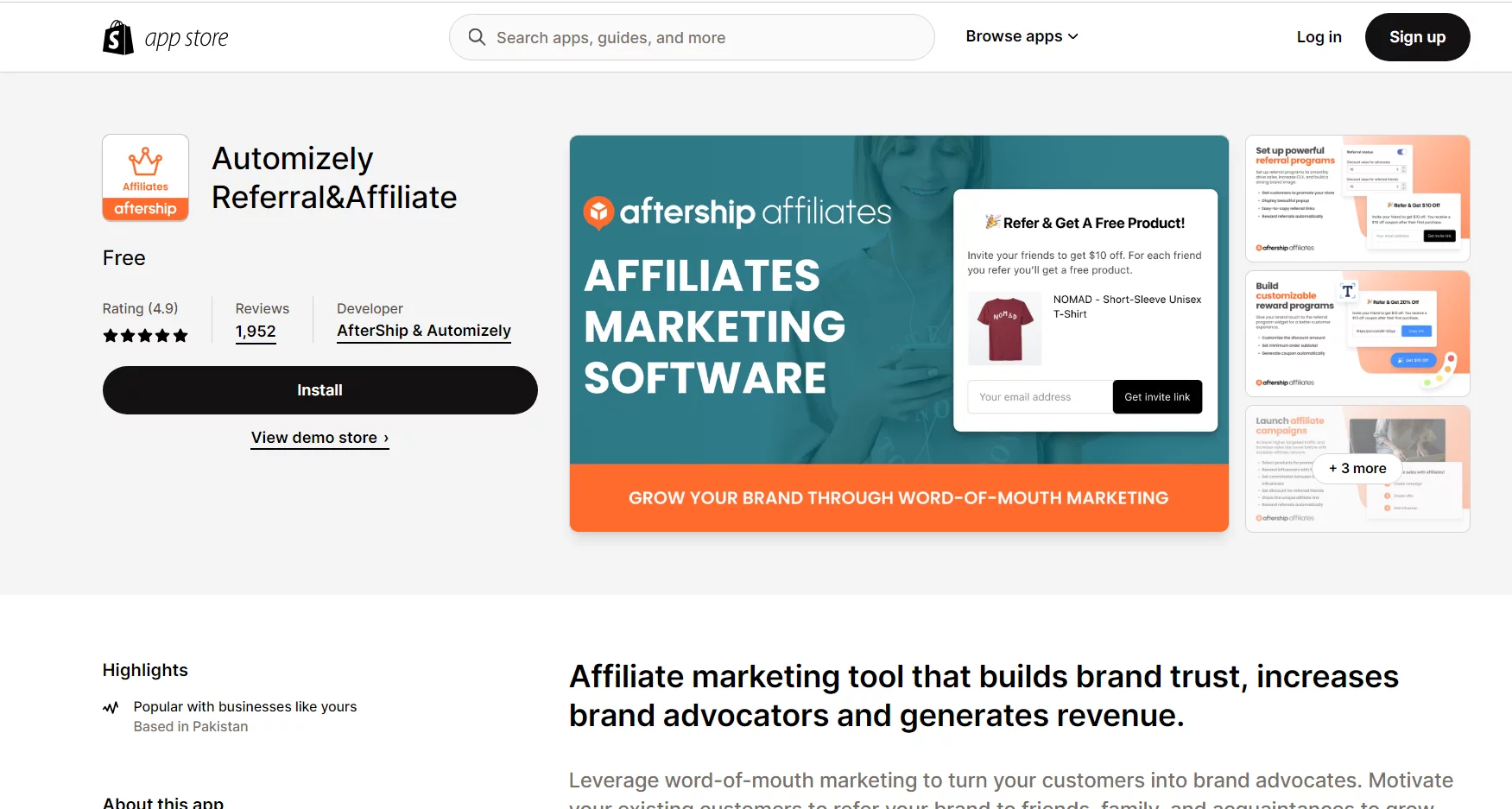 Best Shopify Affiliate Program Apps- Automizely Referral&Affiliate