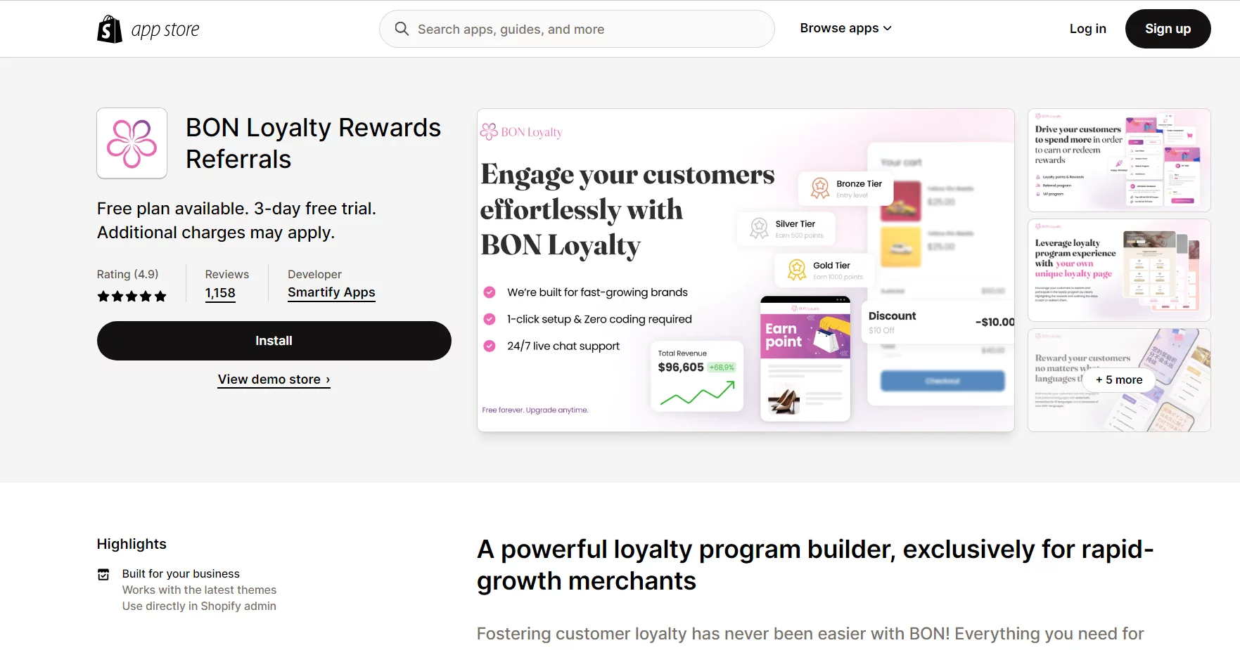Best Shopify Rewards Apps- BON Loyalty Rewards Referrals