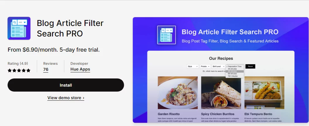 Best Shopify Blog Apps: Blog Article Filter Search PRO