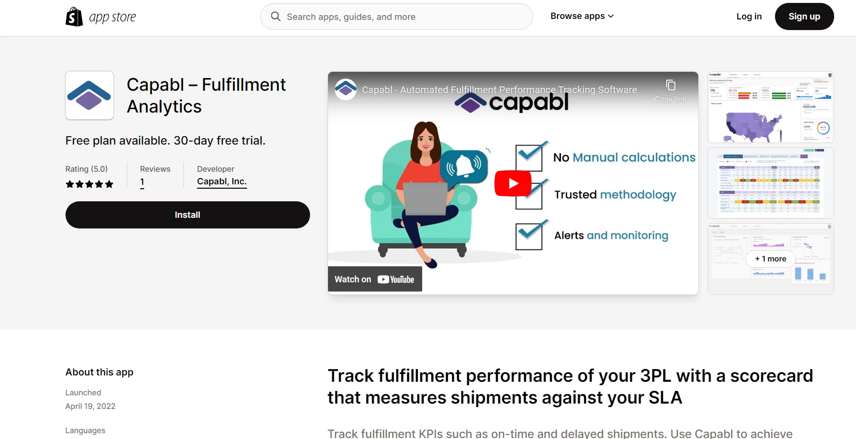 Best Shopify Fulfillment Apps: Capable – Fulfillment Analytics