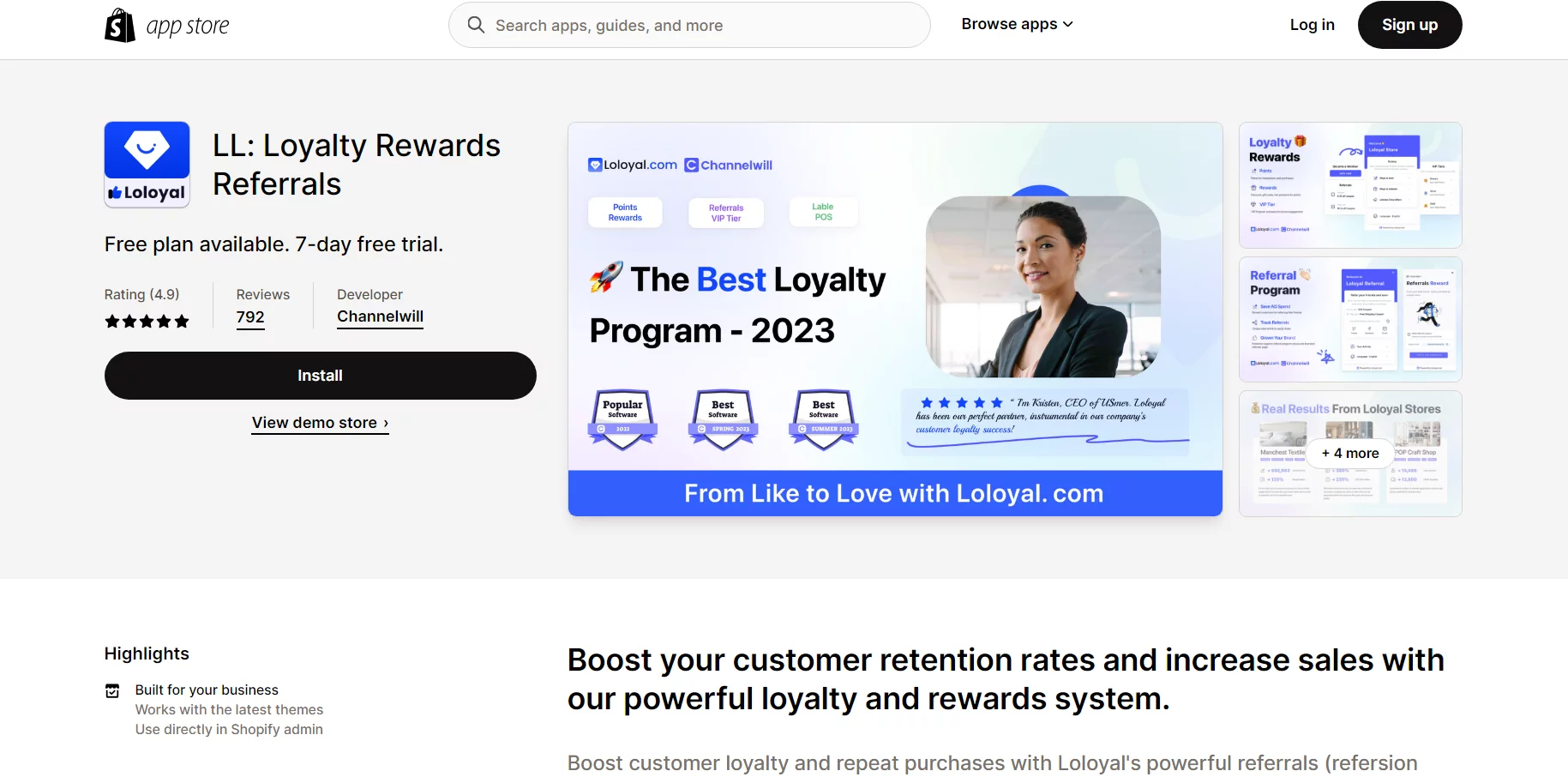 Best Shopify Rewards Apps- LL: Loyalty Rewards Referrals