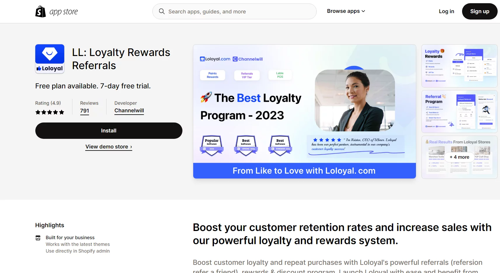 Best Shopify Referral Apps- LL: Loyalty Rewards Referrals
