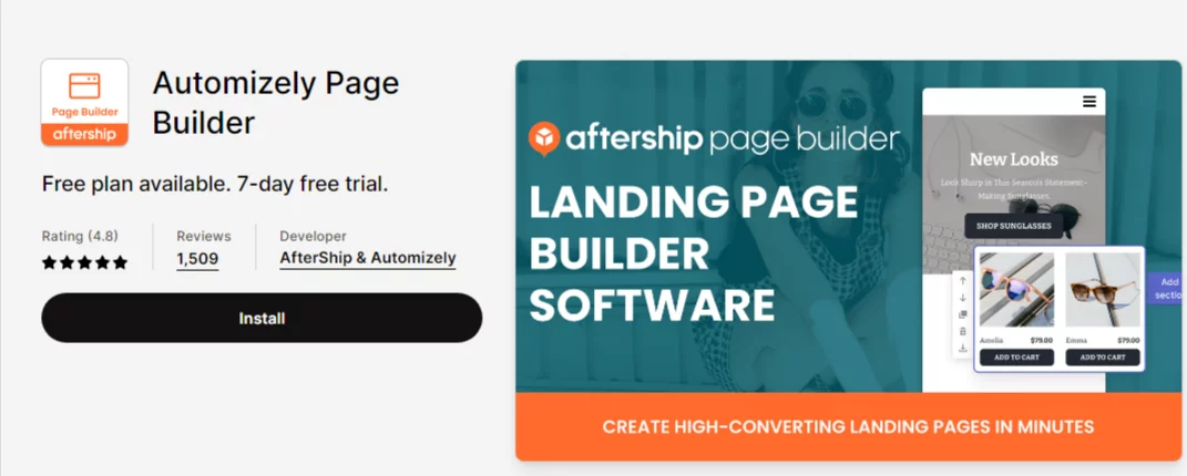 Best Shopify Blog Apps: Optimizely Page Builder