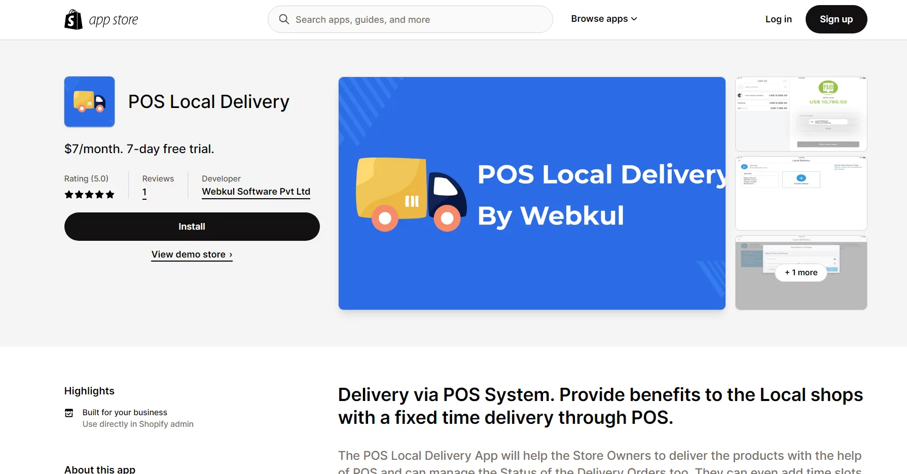 POS Local Delivery