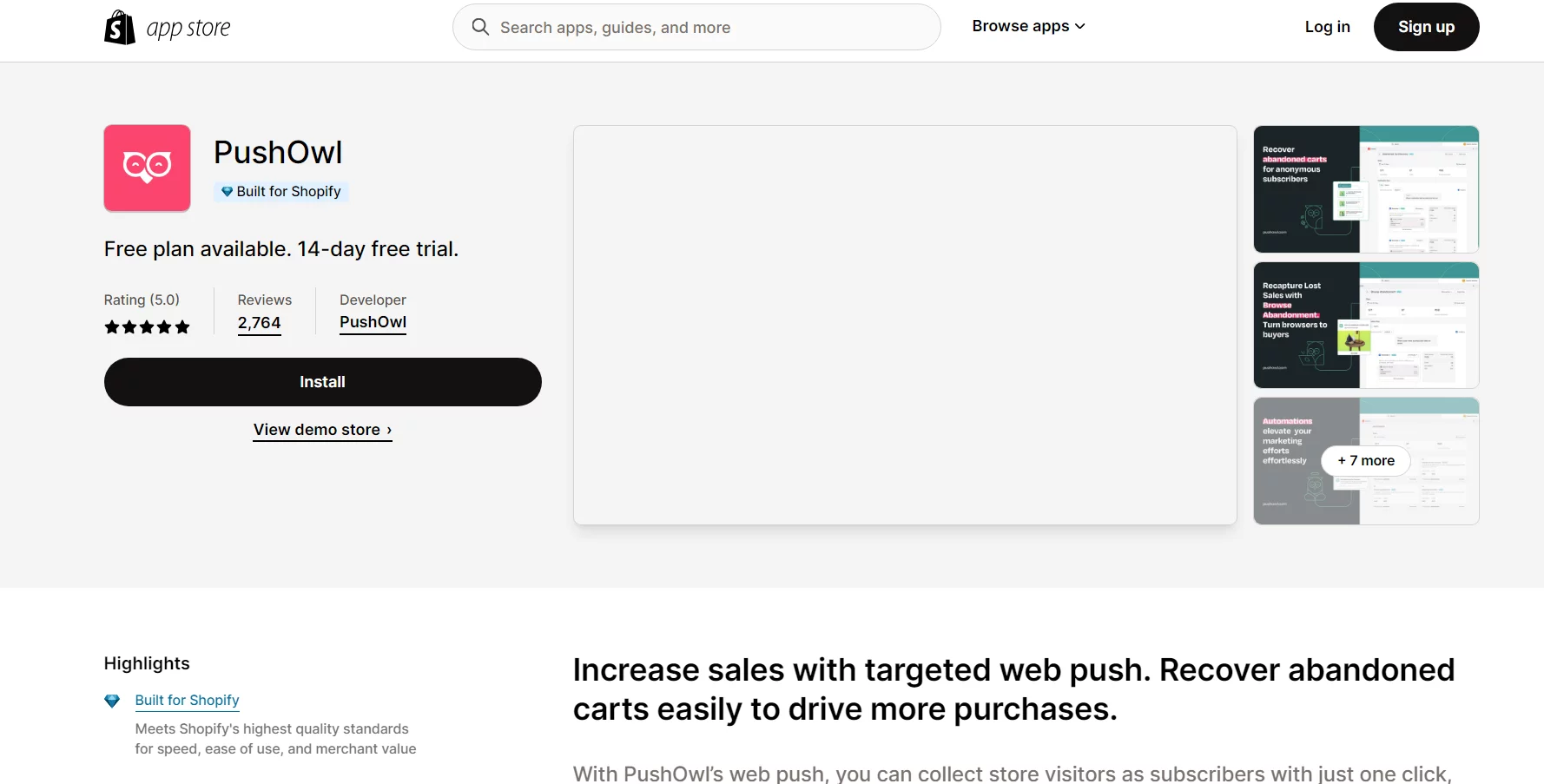 Best Shopify Checkout Apps: PushOwl