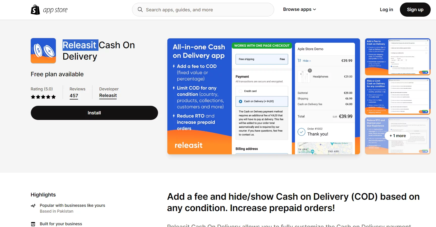 Releasit Cash On Delivery