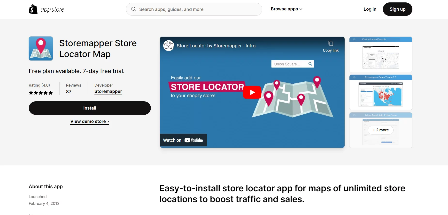 Best Shopify Delivery Apps: Storemapper Store Locator Map