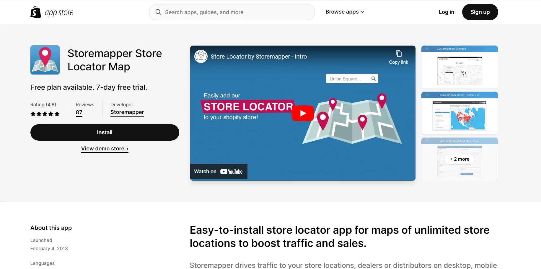 Best Shopify Fulfillment Apps: Storemapper Store Locator Map
