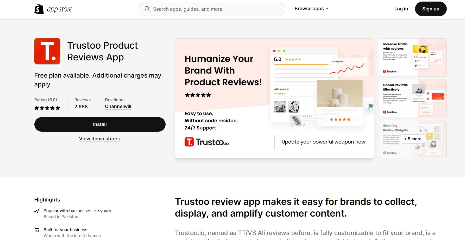 Best Shopify Checkout Apps: Trustoo Product Reviews App