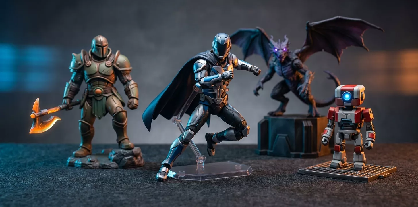 Action Figures & Collectible Toys Shopify Store Action figures and collectible toys Shopify store concept image